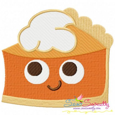Pumpkin Pie Embroidery Design- 1