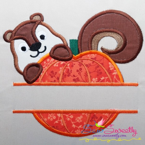 Pumpkin Split Applique Design Pattern-1
