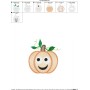 Pumpkin Embroidery Design Pattern-2