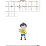 Tennis Player Embroidery Design Pattern-2