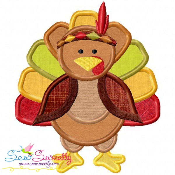 Indian Pilgrim Turkey Applique Design Pattern-1