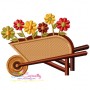 Wheelbarrow Embroidery Design Pattern-1