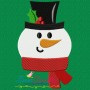 Cute Snowman Embroidery Design Pattern-1