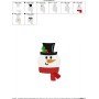 Cute Snowman Embroidery Design Pattern-2
