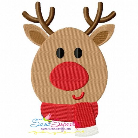 Christmas Reindeer Embroidery Design- 1