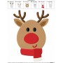 Christmas Reindeer Embroidery Design Pattern-2