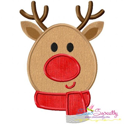 Christmas Reindeer Applique Design Pattern-1