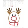Christmas Reindeer Applique Design Pattern-2