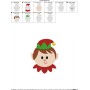 Cute Elf Embroidery Design Pattern-2