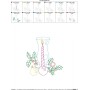 Christmas Bean Stitch Candle-3 Embroidery Design Pattern-2