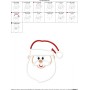 Cute Santa Face Applique Design Pattern-2
