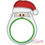 Santa Monogram Frame Embroidery Design Pattern-1