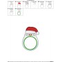 Santa Monogram Frame Embroidery Design Pattern-2