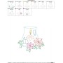 Christmas Bean Stitch Candle-6 Embroidery Design Pattern-2