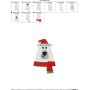Christmas Polar Bear Embroidery Design Pattern-2