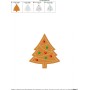 Gingerbread Christmas Tree Embroidery Design Pattern-2