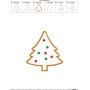 Gingerbread Christmas Tree Applique Design Pattern-2