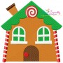 Gingerbread House Embroidery Design Pattern-1