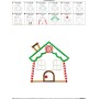 Gingerbread House Applique Design Pattern-2