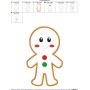 Gingerbread Boy Applique Design Pattern-2