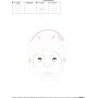 Bean Stitch Santa Face Embroidery Design Pattern-2