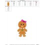 Gingerbread Girl Embroidery Design Pattern-2