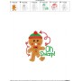 Gingerbread Oh Snap Embroidery Design Pattern-2