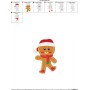 Gingerbread Santa Hat Embroidery Design Pattern-2