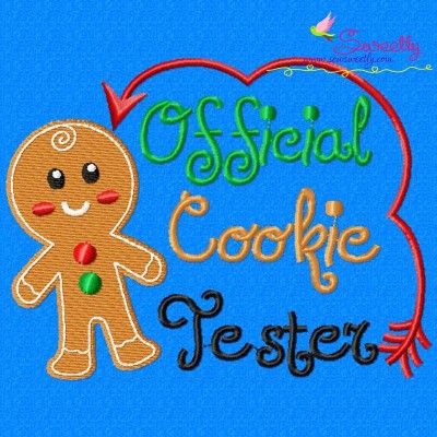 Official Cookie Tester Embroidery Design Pattern-1