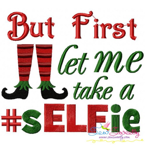 sELFie Embroidery Design Pattern-1