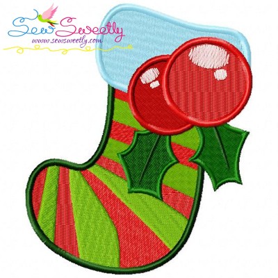 Christmas Stocking Embroidery Design Pattern-1