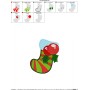 Christmas Stocking Embroidery Design Pattern-2