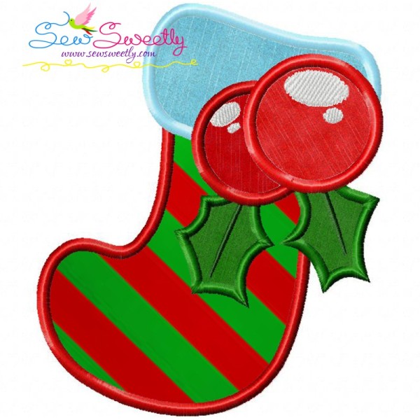 Christmas Stocking Applique Design Pattern-1