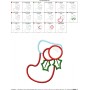 Christmas Stocking Applique Design Pattern-2