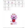 Little Valentine Monster Embroidery Design Pattern-2