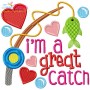 I'm a Great Catch Embroidery Design Pattern-1