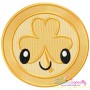 St.Patrick's Day Coin Kawaii Embroidery Design Pattern-1