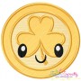 St.Patrick's Day Coin Kawaii Applique Design Pattern-1