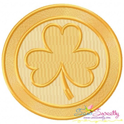 St.Patrick's Day Coin Embroidery Design Pattern-1