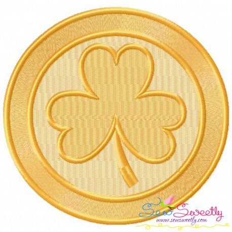 St.Patrick's Day Coin Embroidery Design- 1