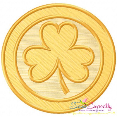 St.Patrick's Day Coin Applique Design Pattern-1