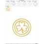 St.Patrick's Day Coin Applique Design Pattern-2