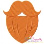 St.Patrick's Day Beard Embroidery Design Pattern-1