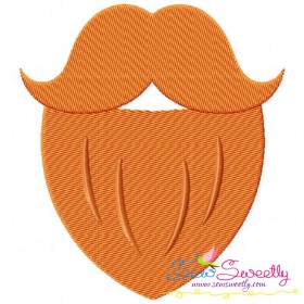 St.Patrick's Day Beard Embroidery Design Pattern-1