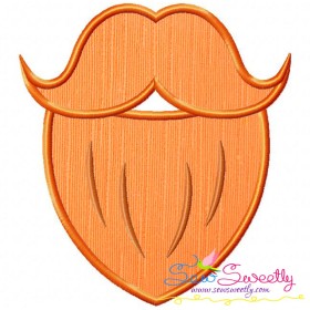 St.Patrick's Day Beard Applique Design Pattern-1