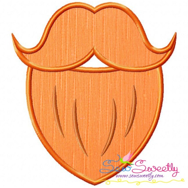 St.Patrick's Day Beard Applique Design Pattern-1
