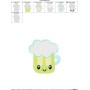 St.Patrick's Day Beer Kawaii Embroidery Design Pattern-2