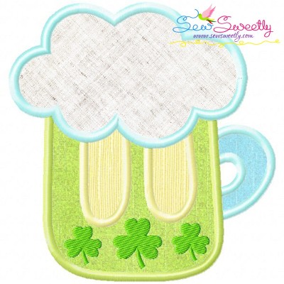 St.Patrick's Day Beer Applique Design Pattern-1