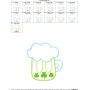 St.Patrick's Day Beer Applique Design Pattern-2