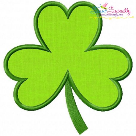 St.Patrick's Day Shamrock Applique Design- 1